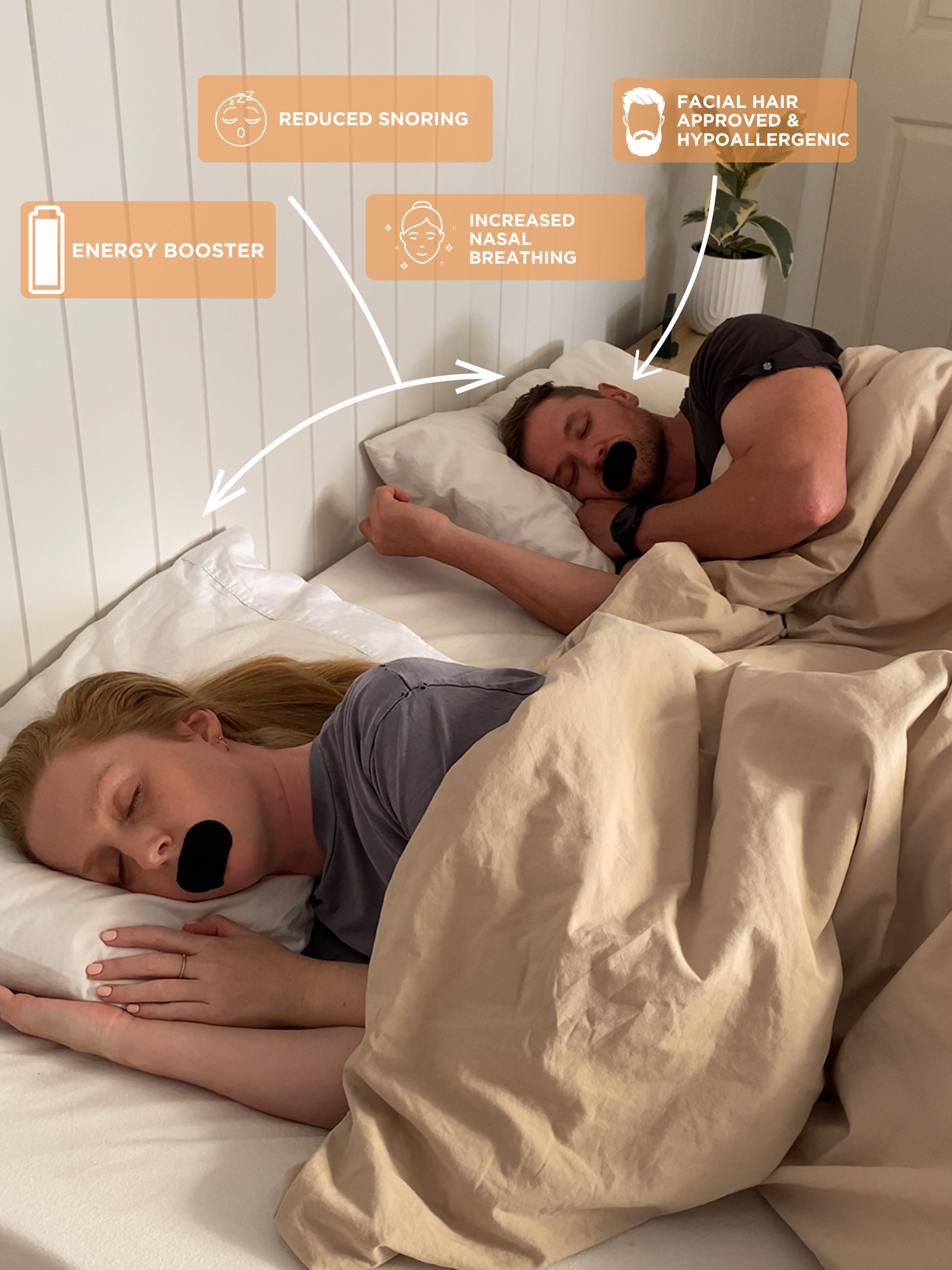 Zonked Mouth Tape. Rest. Recover. Rethink Sleep. Effective Mouth Tape. Australian Owned. Benefits for sleep and recovery.